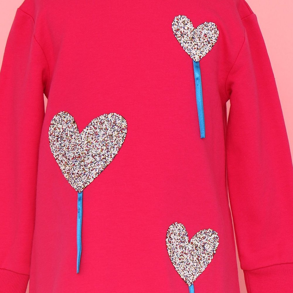 Agatha Ruiz De La Prada hearted pink  dress NWT - Picture 3 of 4